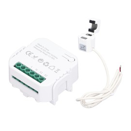 Smart Energy Meter WIFI Power Consumption Monitor Single Phase 100‑240V AC for Tuya White PJ‑1203‑W
