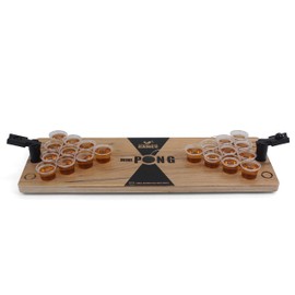 Grown Man Games Mini Beer Pong - Drinking Game - Party Game - Tabletop Set