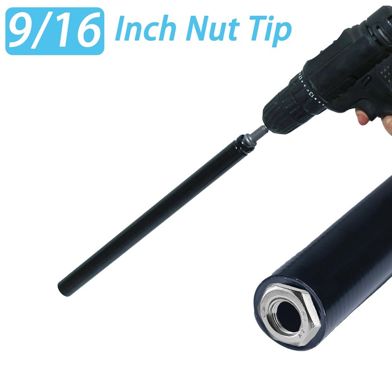 9/16 Power Nut Driver Set - Long Reach Hex Nut