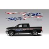 2 Car Truck American Flag Side Decals Graphics Stripes Vinyl