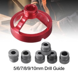 Prefessional Drill Guide 5/6/7/8/9/10mm Vertical Drilling Fixture Stainless Steel Straight Corner Round V Drill Drill Drill Tool Drill Locator