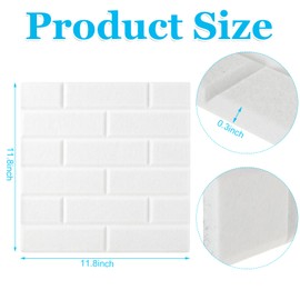 YAYODS White Acoustic Panels 12" X 12" X 0.4" Soundproof Wall Panels, Self Adhesive Acoustic Panels Sound Absorbing High Density Sound Proof Foam Wall Panels for Home Studio Office Decor