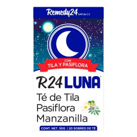 Té Relajante Remedy24 Luna Pasiflora Manzanilla Canela 20 Sobres