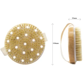 ana wiz Lymphatic Detox Brush with Natural Boar Bristles and Rubber Nodules, 150 g