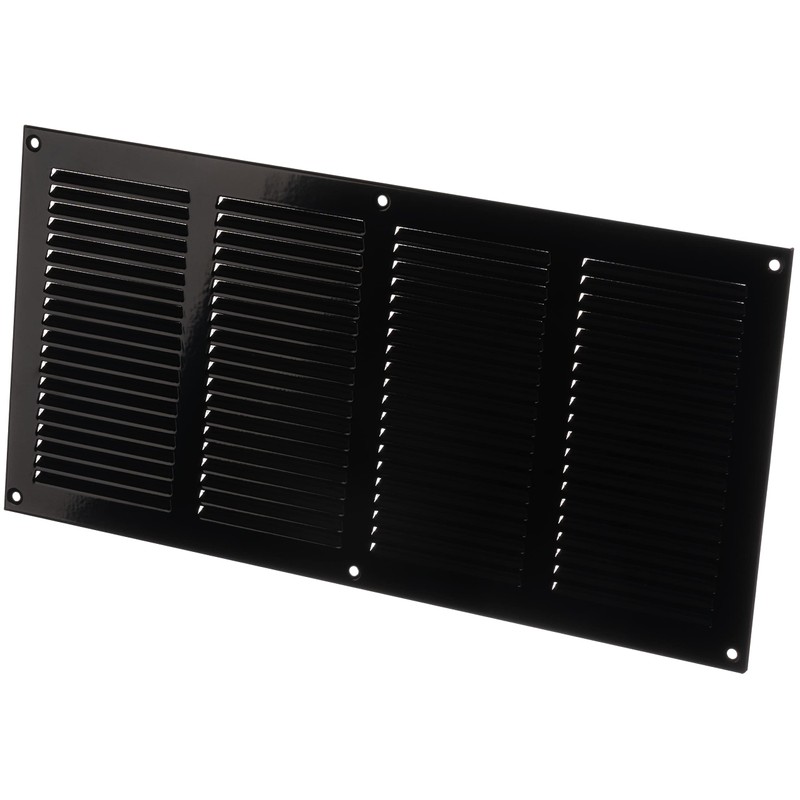 LIRAST 14x6 Vent Cover with Built-in Screen - Black Return