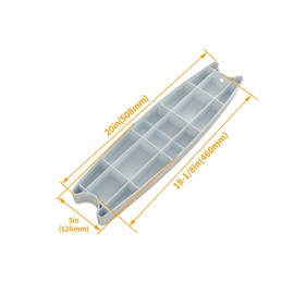 HECASA 18" Universal Pool Ladder Steps Replacement, 300 lbs Weight Capacity Heavy-Duty Molded Plastic Swimming Pool Ladder Rung Step 3Pcs