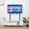 unho Universal Against The Wall TV Stand Floor: Free Standing