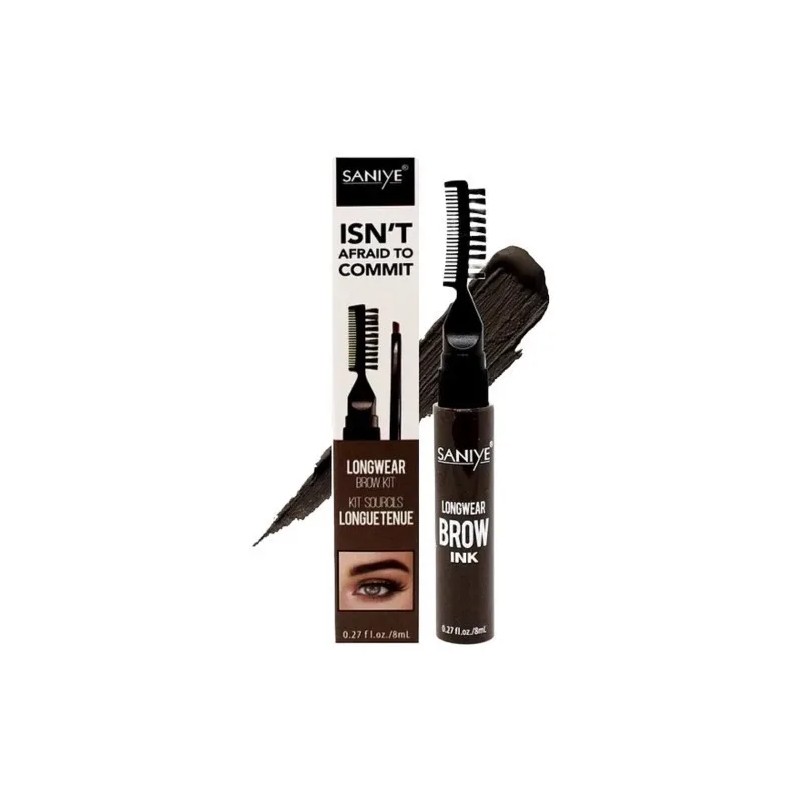 Tinta Indeleble Para Ceja Con Cepillo Saniye M320 Original