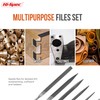 Hi-Spec File Set, 6-Piece Needle Files Metal Mini File Set