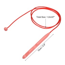 uxcell Crochet Hooks, 12pcs 3.5-12mm Plastic Tunisian Crochet Hooks Knitting Needles Set with Cable, Weaving Tool for Beginners and Crochet Lovers