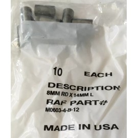 Unbranded [10 Pack]8 mm OD 14 mm Long Zinc Plated Brass Unthreaded Spacers M4 Screw Size