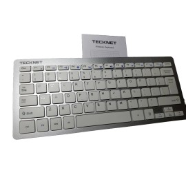 TECKNET - Slim Wireless Keyboard, SILVER