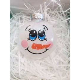 Handmade 3.50 inch ornaments plastic ornaments.  Very durable.