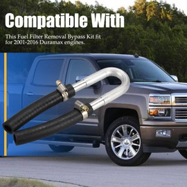 Fuel Filter Removal Bypass Kit Fit for 2001-2016 Duramax