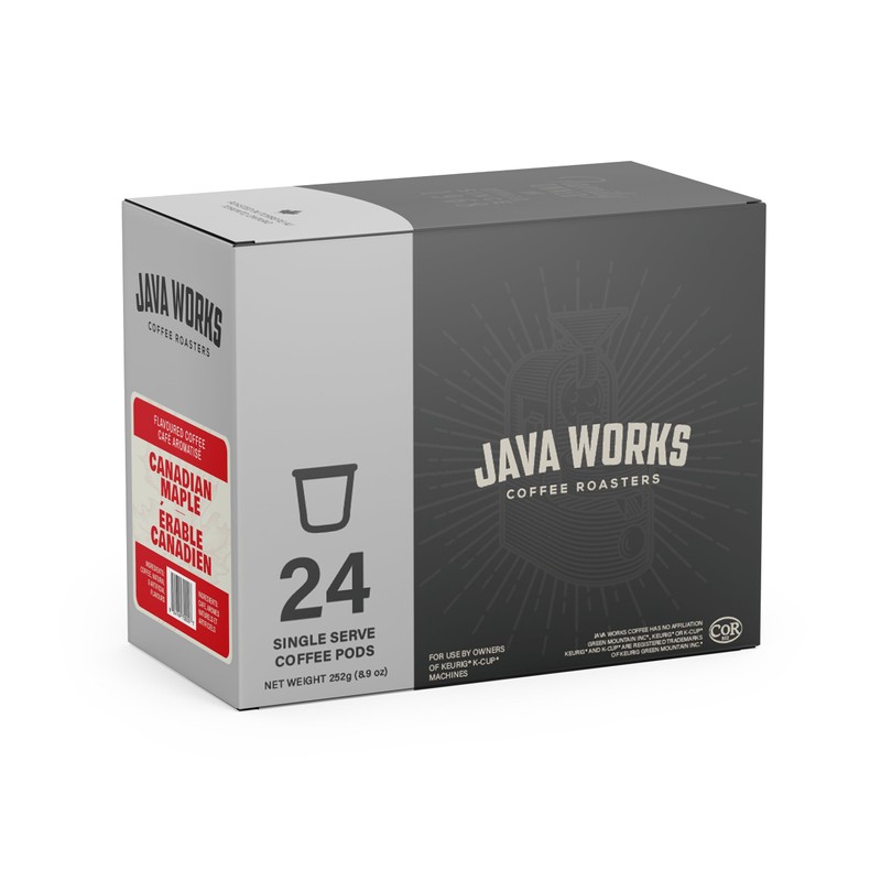 Java Works Coffee - Canadian Maple Flavoured Coffee Single Serve