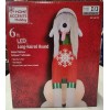 Home Accents Holiday 6 Ft LED Long-Haired Hound Airblown Inflatable