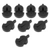 8Pcs Violin Mute Adjustable Rubber Silencer Single Hole Practice Parts