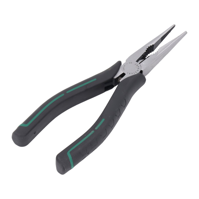 Needle Nose Pliers 8in CRV Long Mini with Non Slip