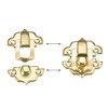 sourcing map Box Latch, Small Size Golden Decorative Hasp Jewelry