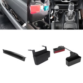 x xotic tech Gear Shift Side Organizer Center Console Hanging Storage Box Front Passenger Grab Handle Tray Compatible with Jeep Wrangler JL JLU & Gladiator JT 2018-2023, Interior Accessories (3Pcs)