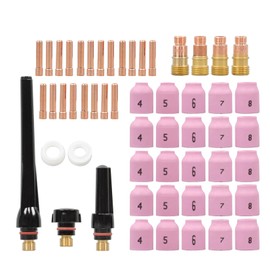 findmall 58-Piece TIG Welding Torch Kit (0.040-1/8) with Gas Lens System - Compatible with WP-9/17/20/25 Series
