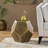 Christopher Knight Home Gurnett Side Table, Gold Antique