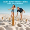 SunNordik Rubber Wood Kubb Yard Game Set for Kids &