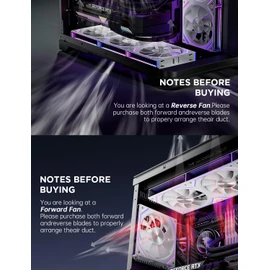 Asiahorse Dawn - Ventilador de caja de 120 mm, ARGB PWM 1850RPM/71CFM flujo de aire, diseño de hoja delantera e inversa, bajo ruido, rodamientos HDB de precisión de alto rendimiento UNI PC ventilador