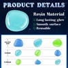 900Pcs Mixed Size Glow in The Dark Pebbles Glowing Rocks