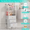 HapiRm Rolling Makeup Cart Organizer - Floor Skincare Make Up
