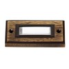 Door Bell Plate Alpine Bronze