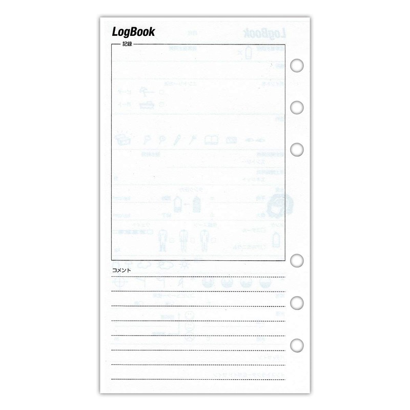Spare Log Log Book Diving Log Refill 6 Hole Log