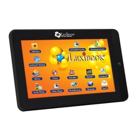LEXiBOOK First Android Child Educational Tablet, General Knowledge Games, Included Library, USB, TF Card & Aux-in Connection - MFC150GB, Black