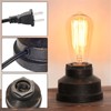 Boncoo Small Touch Control Table Lamp Base, Industrial Touch Light