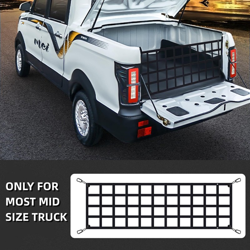 Tailgate Net for Most Mid Size Truck - Cargo Net