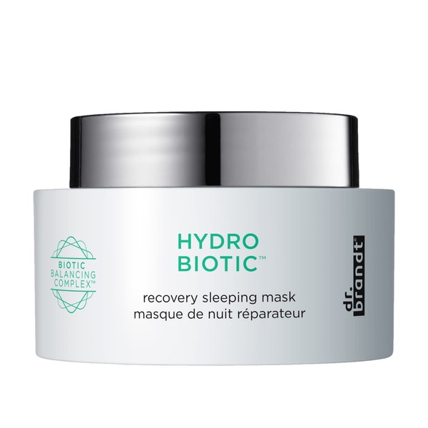 Dr. Brandt Hydro Biotic Recovery Sleeping Mask. Leave-on Sleeping Mask that Deeply Hydrates and Reduces Redness. Helps Strengthen Skin's Barrier, 1.7 oz.