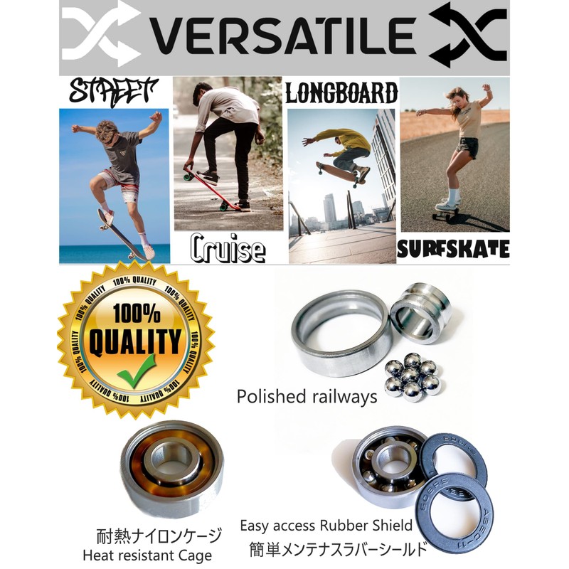WalnutSkate Skateboard Bearing Skateboard ABEC11 ABEC9 ABEC7 Penny Inline Skate