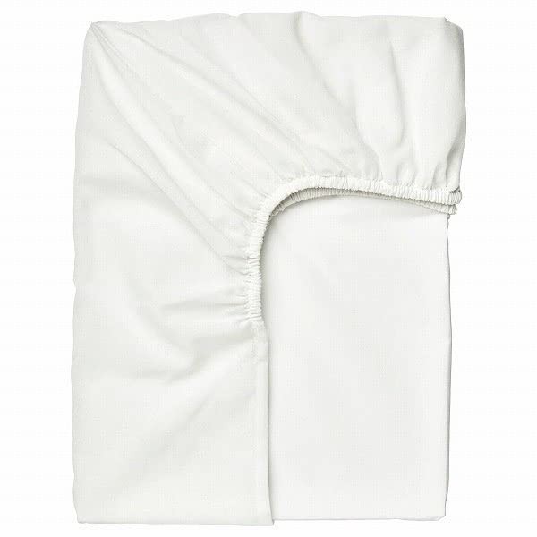 IKEA/IKEA TAGGVALLMO: Fitted Sheet 35.4 x 78.7 inches White (35 x 78 inches)