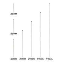 Hinkley 24" Downrod, Appliance White