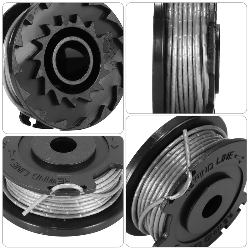 Konesky Pack of 4 grass trimmer spools, diameter 1.65 mm,