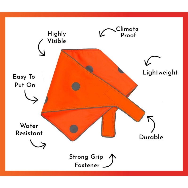 SPOT THE DOG! Reflective Dog Bandanas - High Visibility Safety