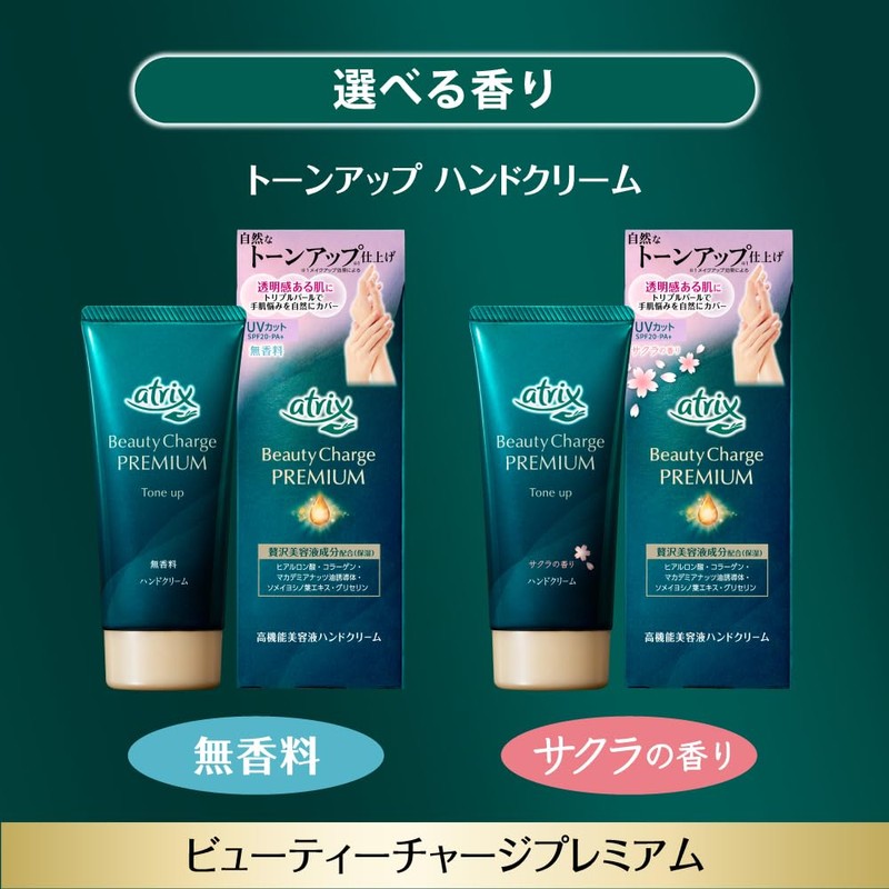 Atrix Beauty Charge Premium Tone Up Hand Cream, Cherry Scent,