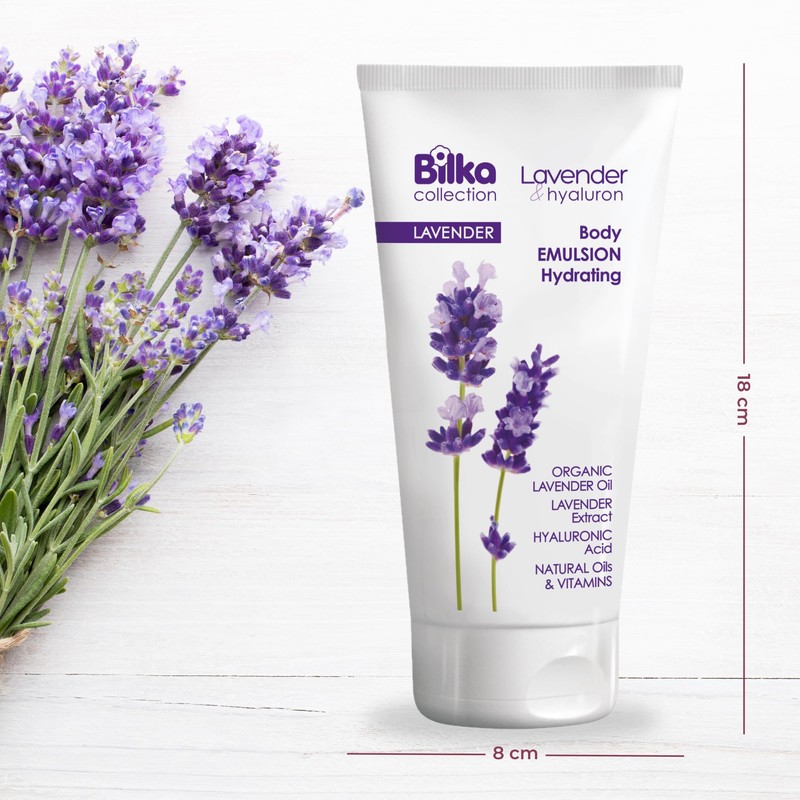 Bilka Collection Lavender & Hyaluron Body Emulsion Hydrating, Feuchtigkeitsspendend Körperlotion