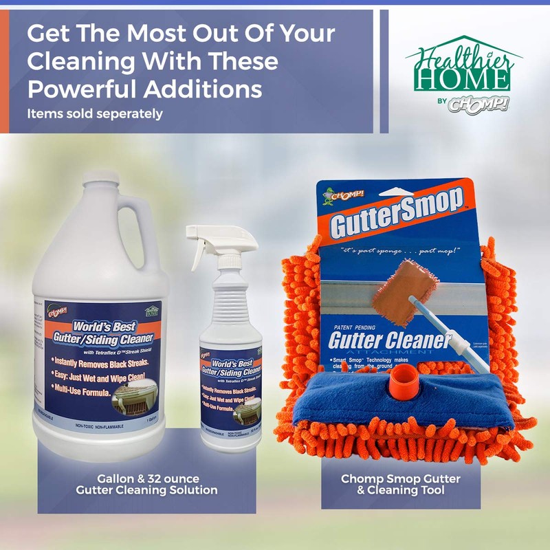 CHOMP! Microfiber Gutter Cleaner Tool: Ultimate Gutter Cleaning Smop for