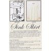 Better Home Vinyl Sink Skirt Bubbles Design Vanity Cover Waterproof
