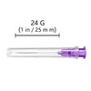 24 Gauge Needle， 24g Needle, （100Pack）24g Needles for Injections for