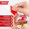 XFasten Double Sided Acrylic Mounting Tape Removable, Clear, 1-Inch x
