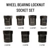 VEHIRETL Wheel Bearing Locknut Socket Set 7 Piece Wheel Bearing