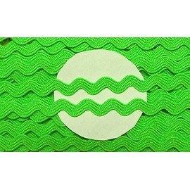 Großhandel für Schneiderbedarf 5 m Zigzag Braid Neon Green 8 mm