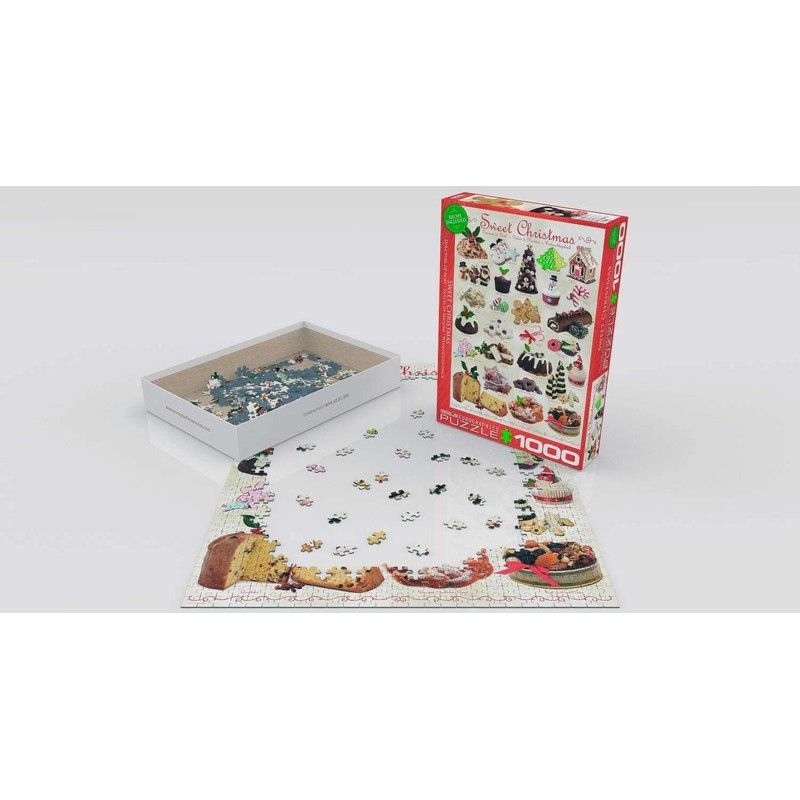 Sweet Christmas 1000 Piece Puzzle Jigsaw Puzzle 19 x 27in